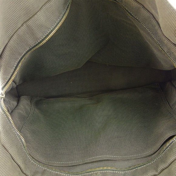 HERMES tote bag ale line gray gray canvas Auth used T18240 - Picture 6 of 9